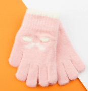 Перчатки для девочек (арт. 22-25-27) XS розовый