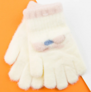 Перчатки для девочек (арт. 22-25-27) XS белый