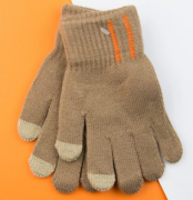 Перчатки для детей (арт. 22-25-33) M коричневый