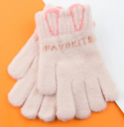 Перчатки для девочек (арт. 22-25-45) XS розовый