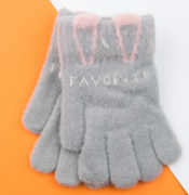 Перчатки для девочек (арт. 22-25-45) XS серый