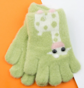 Перчатки для детей с жирафами (арт. 22-25-51) XS зеленый