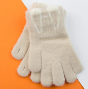 Перчатки для детей с дырочками на пальцах (арт. 22-25-50) XS белый