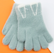 Перчатки для детей с дырочками на пальцах (арт. 22-25-50) XS зеленый