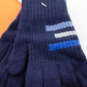 Перчатки для мальчиков с цветными полосками (арт. 22-7-40) XS синий