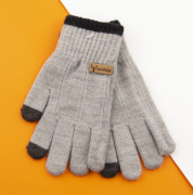 Перчатки для мальчиков snowflake (арт. 22-7-26) XS серый