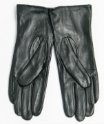Женские кожаные перчатки на плюше  (арт. 14F21-10) S черный