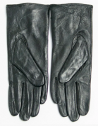 Женские кожаные перчатки на плюше (арт. 14F21-014) S черный