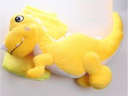 Дитячий плед-іграшка 140441 Динозаврик жовтий
