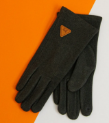 Женские сенсорные перчатки замшевые (арт. 20-1-53) M серый