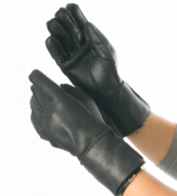 Женские зимние перчатки из натуральной кожи №19F45 S черный