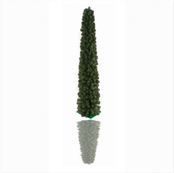 Елка искусственная -  Devi, 210 см, из двух частей, металлическая ножка, туя, зеленый, пвх (тм1)