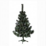 елка искусственная - devi , 150 см, из двух частей, сосна, зеленый с белым, леска (им-150)