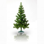 елка искусственная - оливия, 120 см, пластиковая ножка, сосна, зеленый, пвх devi  (мо-120)