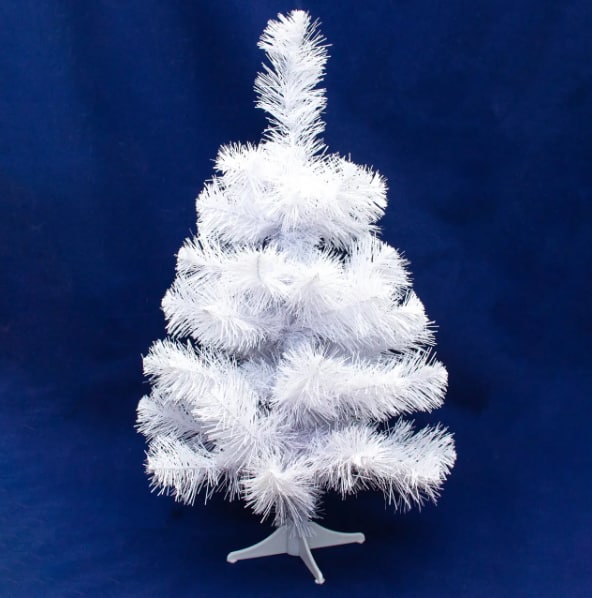 сосна мистецька новорічна 60 см, білий, пвх devi (маг-60)