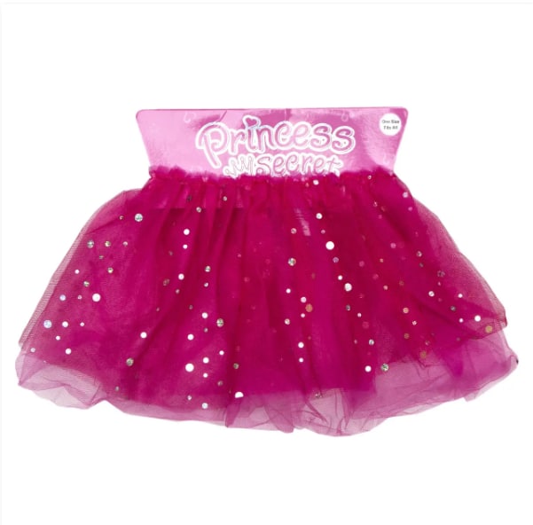Детская карнавальная юбочка, 27 см, темно-розовый, текстиль devi  (drw-324)