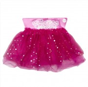 Детская карнавальная юбочка, 27 см, темно-розовый, текстиль devi  (drw-324)