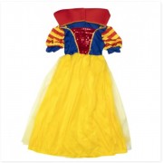 Детский карнавальный костюм белоснежка, рост 110-120 см, желтый, devi полиэстер (cc008b)