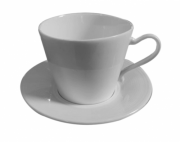 Чашка с блюдцем MSN-13641-01-00 белая 200мл