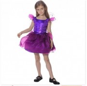 Детский карнавальный костюм фея-фиалка, рост 92-104 см, фиолетовый, devi, полиэстер (cc548a)