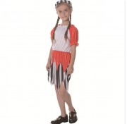 Детский карнавальный костюм, рост 92-104 см, белый с оранжевым, devi, полиэстер (cc532a)