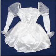 Детское карнавальное платье, 8 лет - 126 см, белый, полиэстер devi (460861-3)
