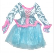 Детский карнавальный костюм для девочки, рост 115 см, голубой devi (460427-2)