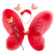 Карнавальный набор - бабочка, 46x38 см, красный devi (517267)