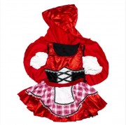 Детский карнавальный костюм devi, рост 110-120 см, красный, вискоза, полиэстер (091053b)