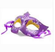 Карнавальная маска, 20x9 см, фиолетовый, пластик devi (462025-6)