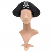фетровая шляпа пиратская, 58-60 см, черный, фетр devi (460212)
