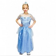 Детский карнавальный костюм devi, рост 110-120 см, голубой, вискоза, полиэстер (ee207в)