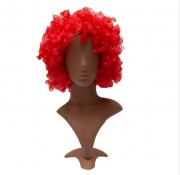 карнавальный парик, 48-50 см, рыжий, синтетическое волокно devi (461011)