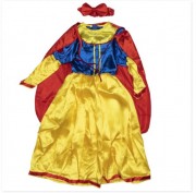 Детский карнавальный костюм белоснежка, 6 лет - 115 см, желтый, полиэстер devi  (460434-2)