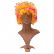 карнавальный парик, разноцветный, 48-50 см, синтетическое волокно devi (461028)