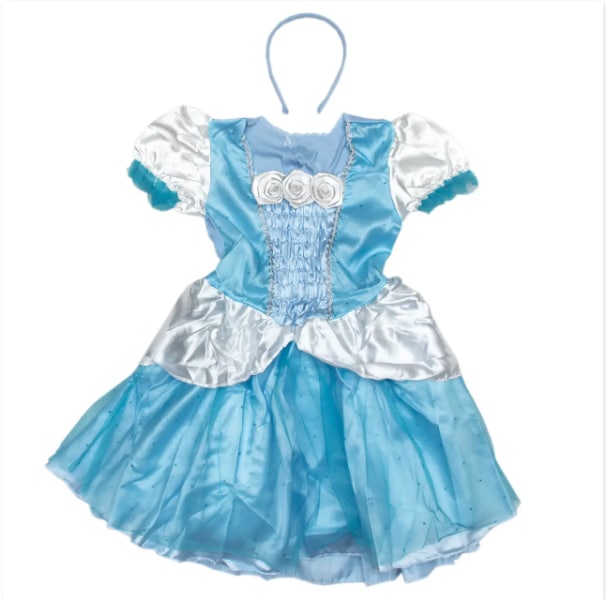 Дитячий карнавальний костюм devi рост 110-120 см, блакитний, віскоза, поліестер (091064b)
