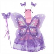 Карнавальный костюм - бабочка, 4-8 лет, фиолетовый, нейлон devi  (wb01682f-4)