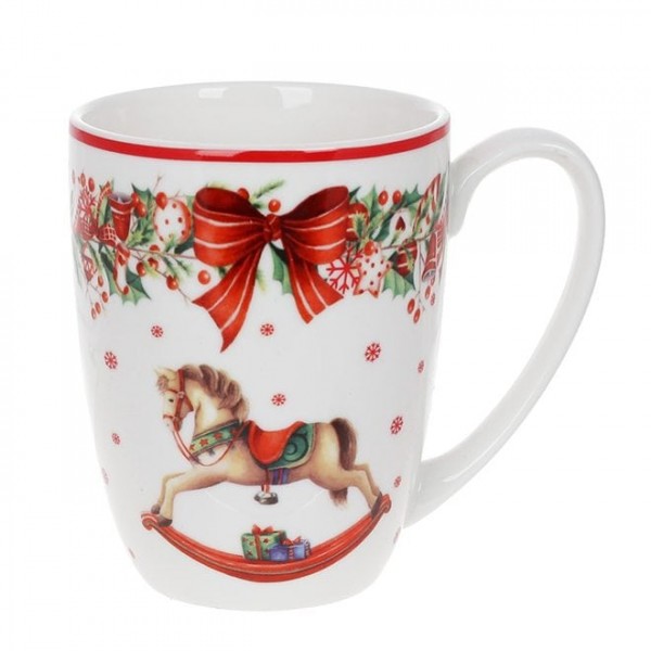 Чашка керамічна Різдвяна Фантазія 0,4л. Flora 32660