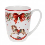 Чашка керамическая Рождественская Фантазия 0,4л. Flora 32660