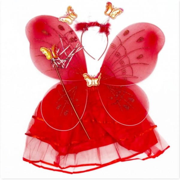 Дитячий карнавальний костюм - метель, 4-8 років, червоний devi (hlj170419-4-4)