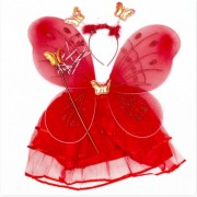 Детский карнавальный костюм - бабочка, 4-8 лет, красный devi (hlj170419-4-4)