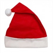 новорічний карнавальний ковпак, 58-60 см, поліестер, червоний devi (460328)