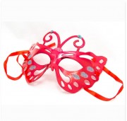 маска карнавальная, 19x15 см, пластик, красный devi (461691-3)