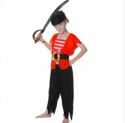 Детский карнавальный костюм devi, рост 110-120см, черный, оранжевый, вискоза, полиэстер (cc551b)