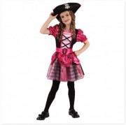 Детский карнавальный костюм devi, рост 110-120 см, черный, розовый, вискоза, полиэстер (091013b)
