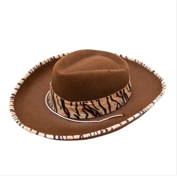 фетровий шляп, 55-56 см, коричневий, фетр devi (460052)