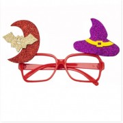 карнавальные очки с луной и шляпой, красный, пластик devi (513344-3)