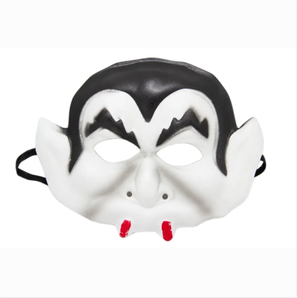 карнавальна маска вампіру, 22x18 см, полімер, білий devi (462506)
