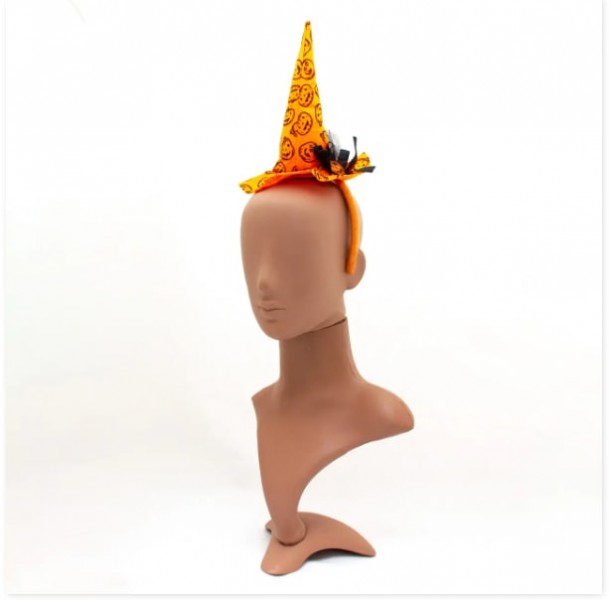 Карнавальний капелюх-обруч з гарбузами, 12,5X33 см, помаранчевий, пластик, поліестер Devi (462643)