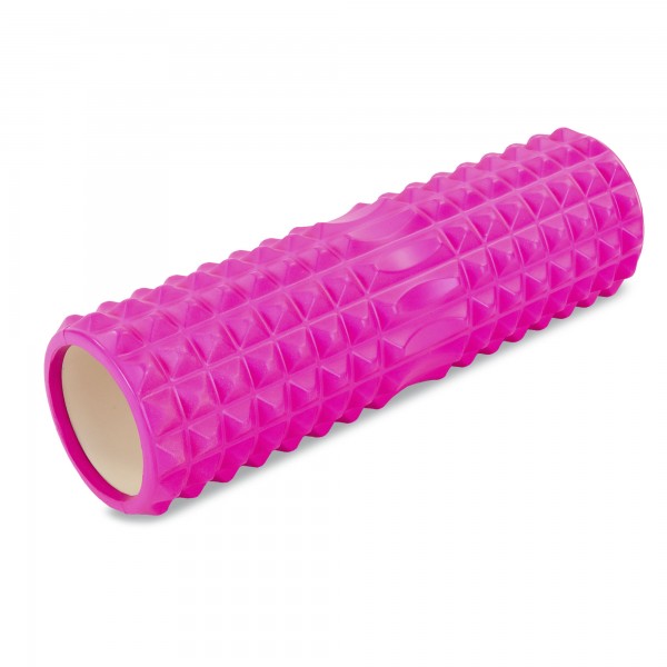 Роллер для йоги та пілатесу SP-Sport Grid Spine Roller (FI-6674) 45см рожевий